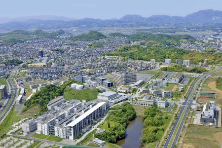 北九州学術研究都市の航空写真